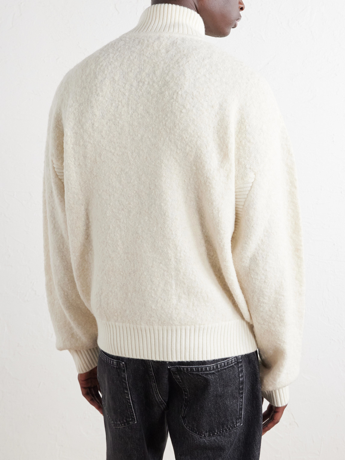 Aimé Leon Dore - Felted Wool-Blend Half-Zip Sweater