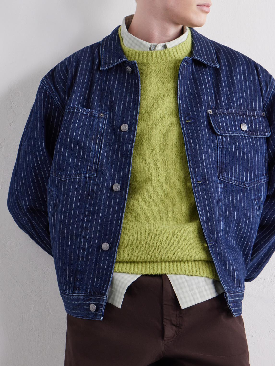 Aimé Leon Dore - Striped Denim Jacket