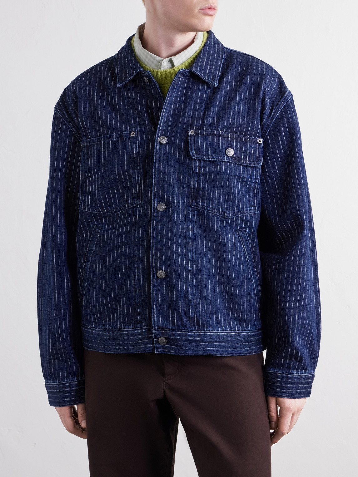 Aimé Leon Dore - Striped Denim Jacket
