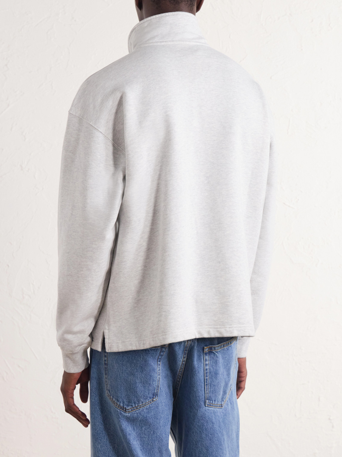 Aimé Leon Dore - Logo-Appliquéd Cotton Half-Zip Sweatshirt