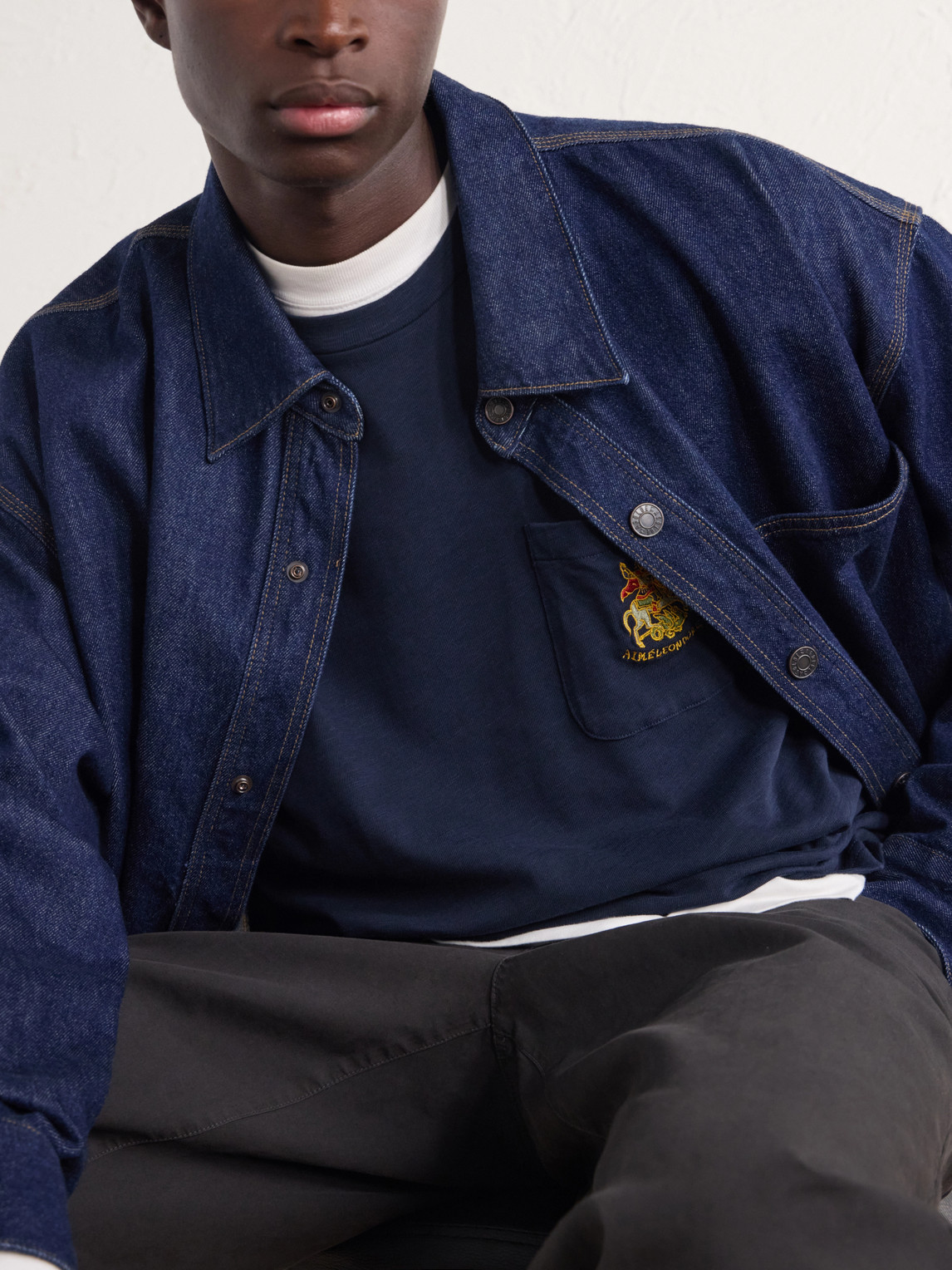 Aimé Leon Dore - St. George Logo-Embroidered Cotton-Jersey T-Shirt