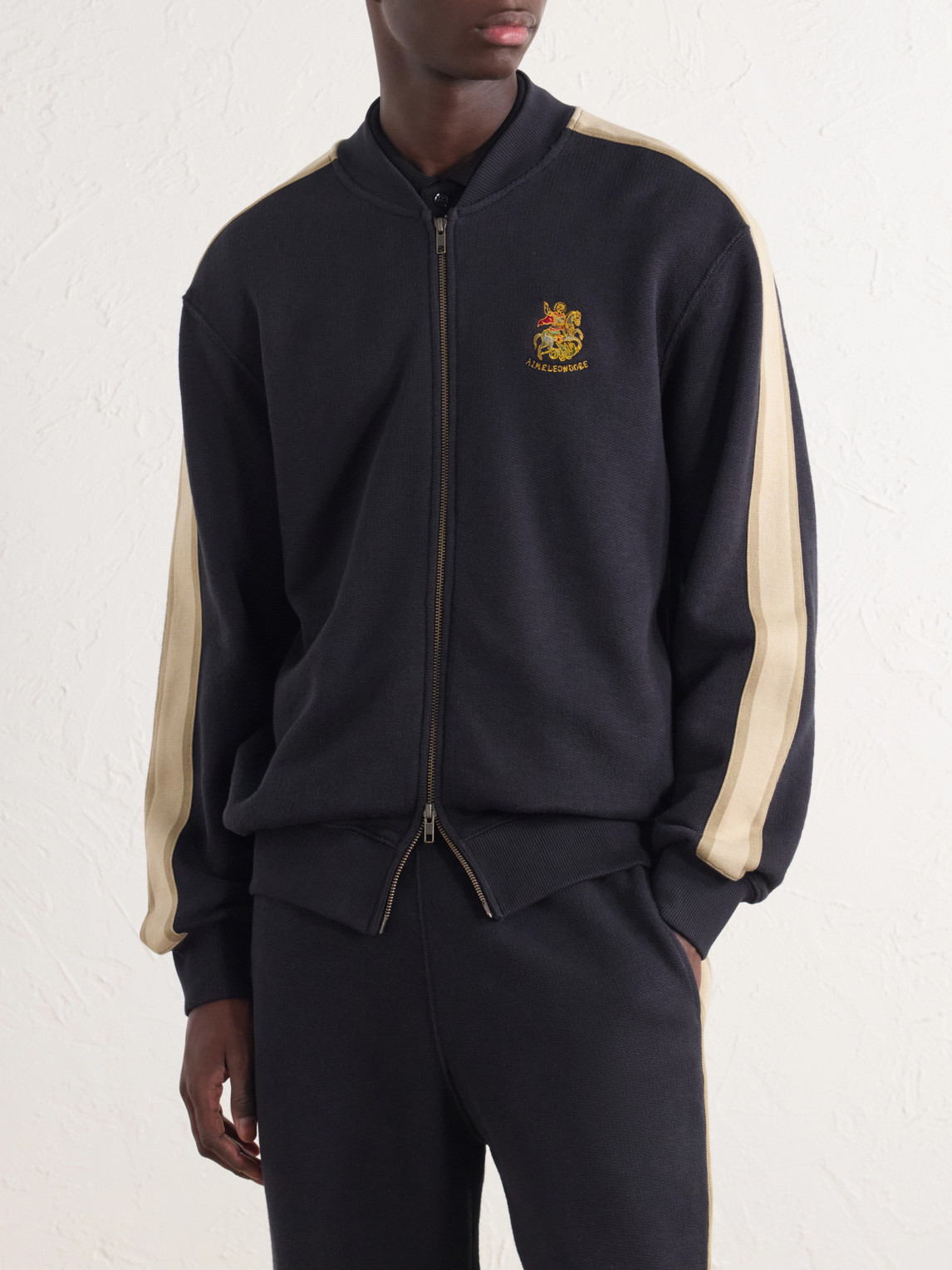 Aimé Leon Dore - Saint George Logo-Embroidered Striped Cotton Track Jacket