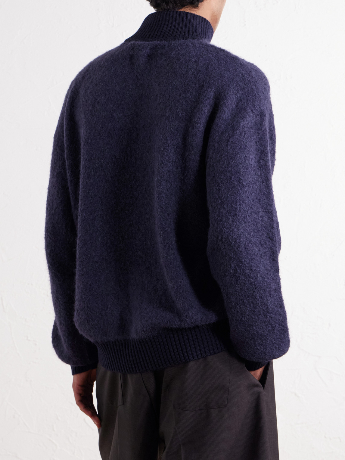 Aimé Leon Dore - Wool-Blend Felt Half-Zip Sweater