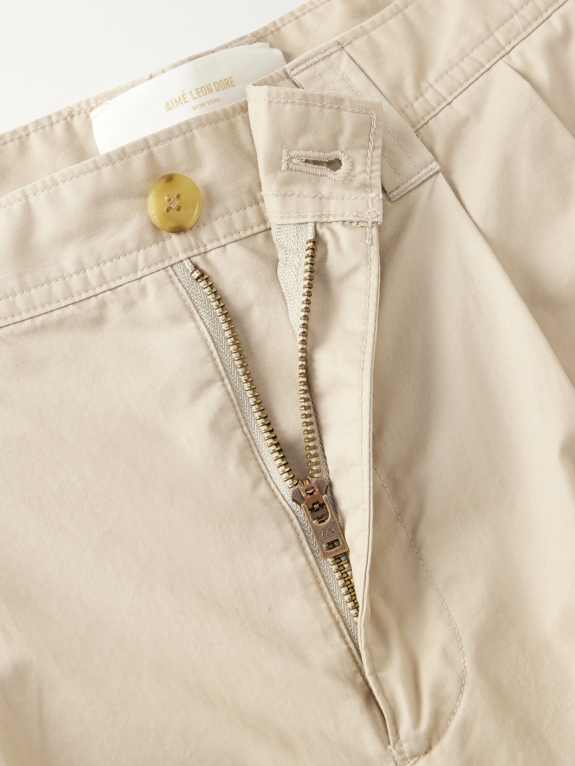Aimé Leon Dore - Straight-Leg Pleated Cotton Trousers