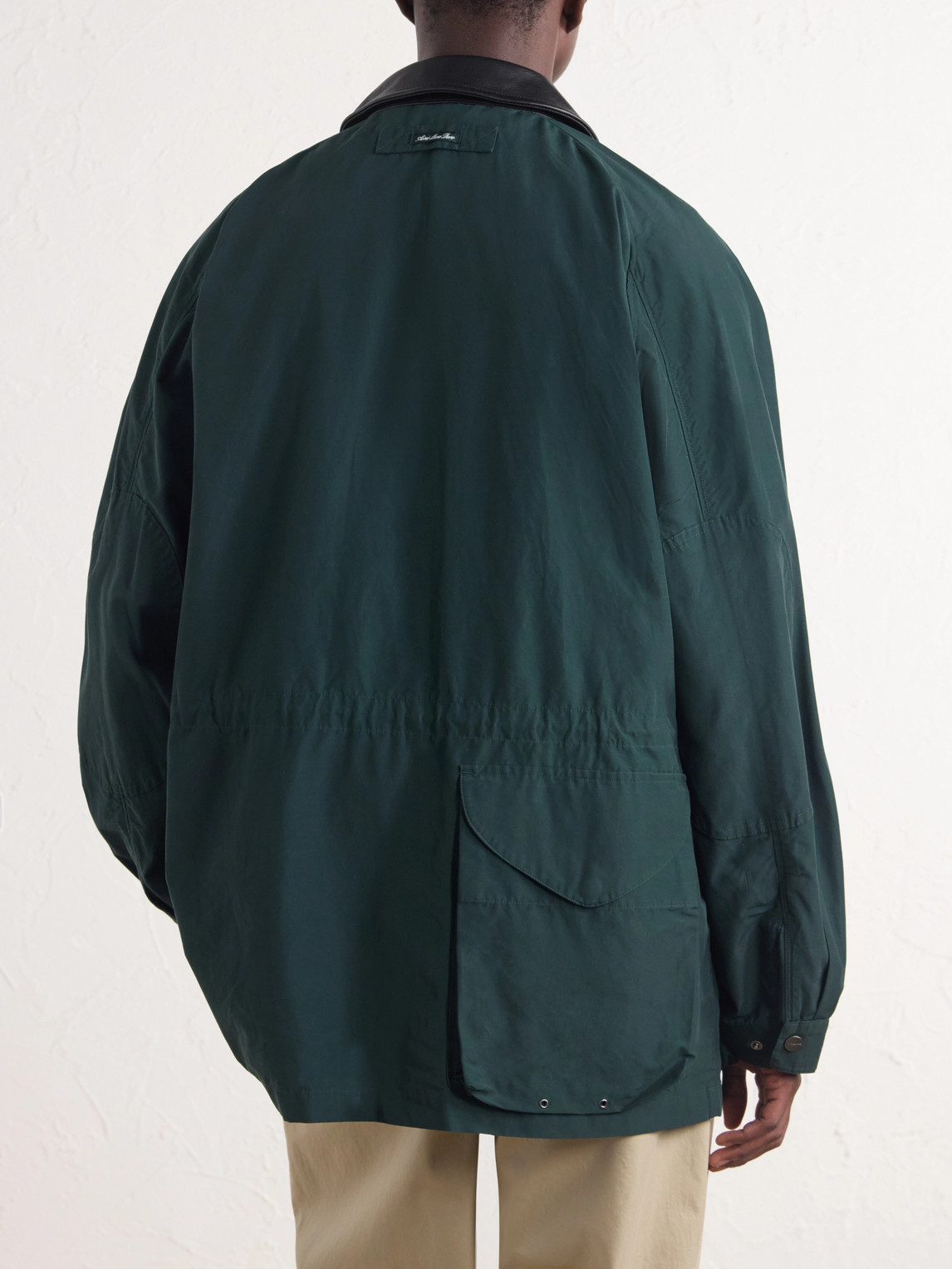 Aimé Leon Dore - Leather-Trimmed Cotton-Blend Jacket