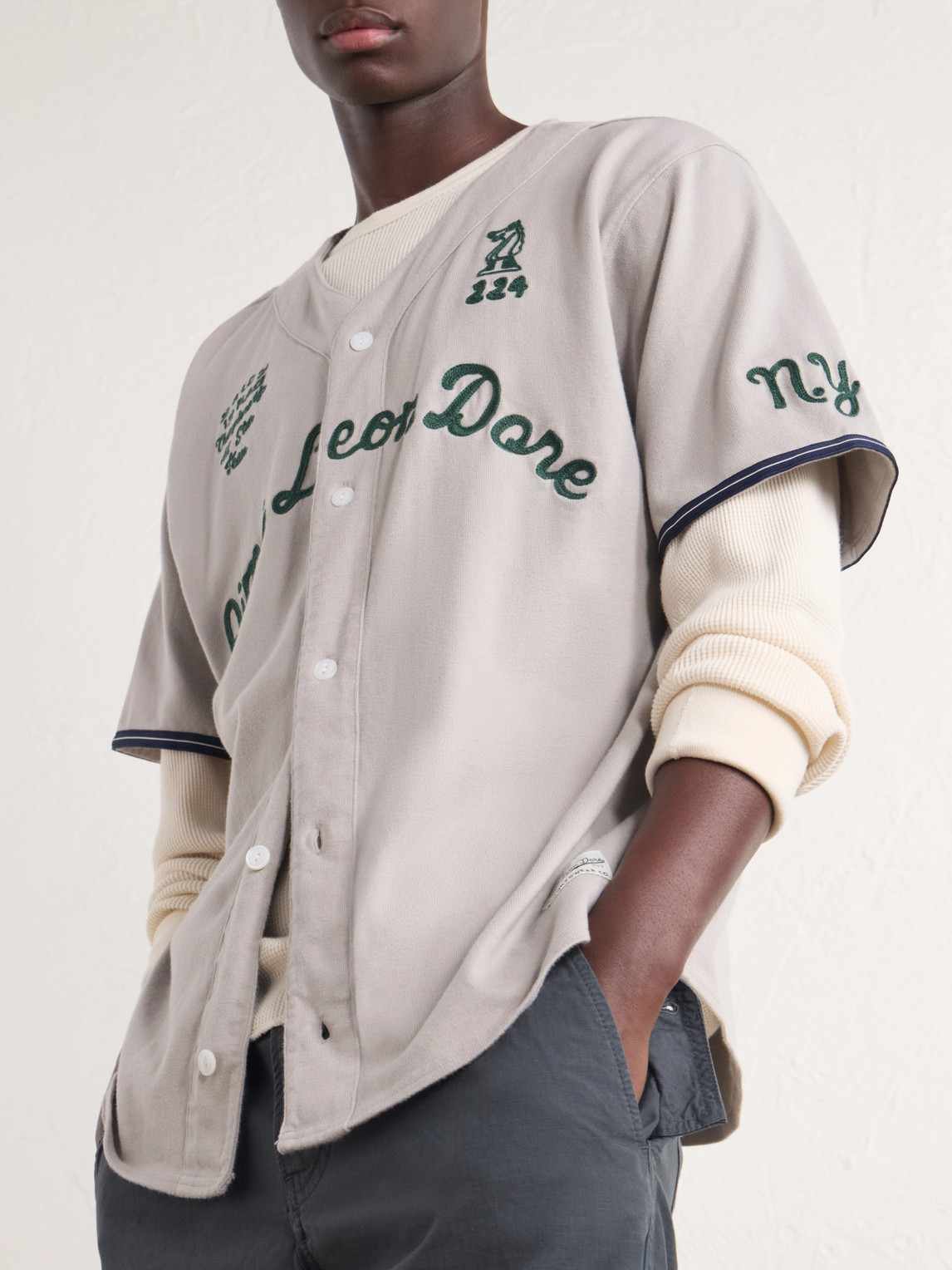 Aimé Leon Dore - Logo-Embroidered Cotton Shirt