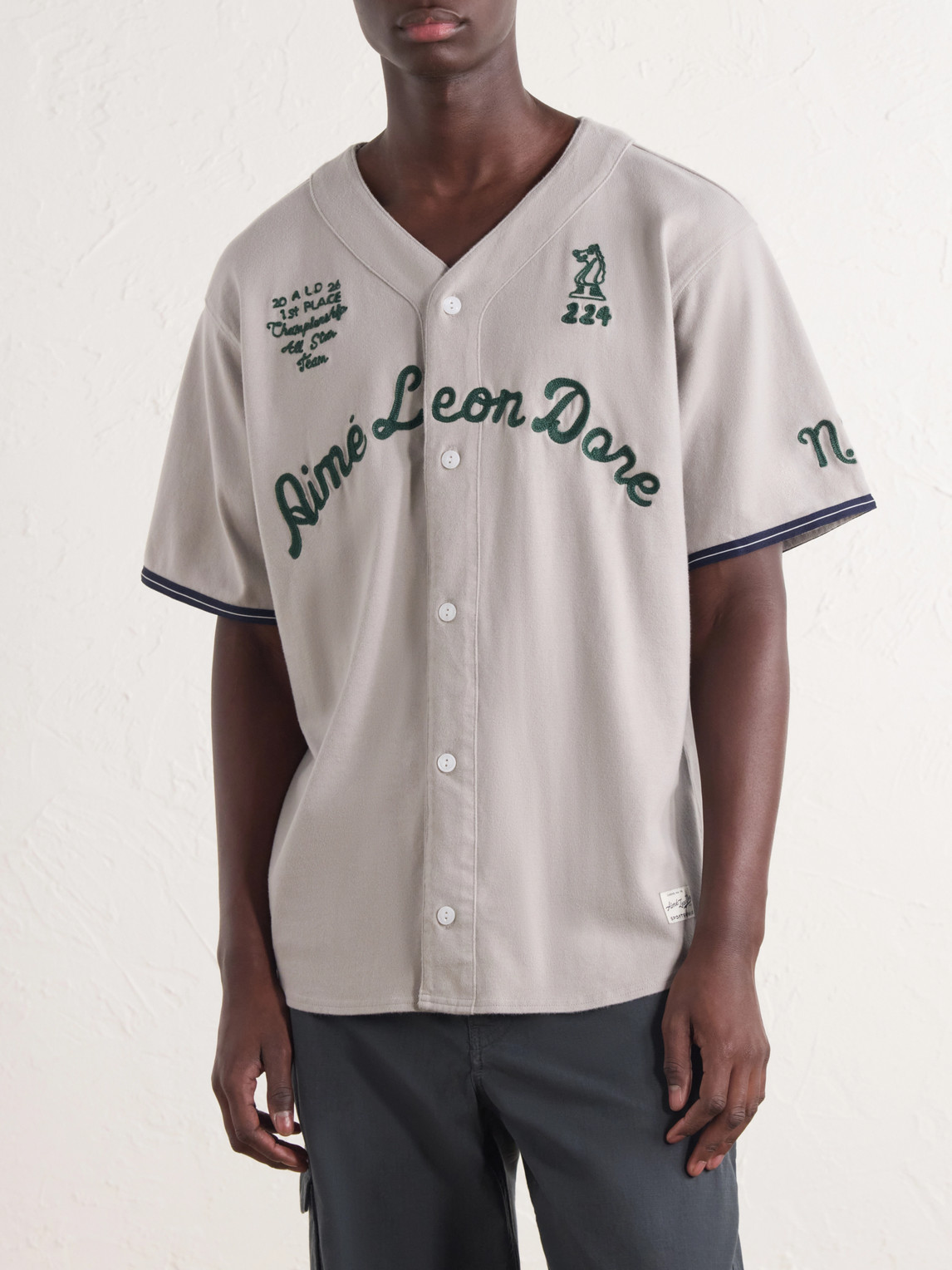 Aimé Leon Dore - Logo-Embroidered Cotton Shirt