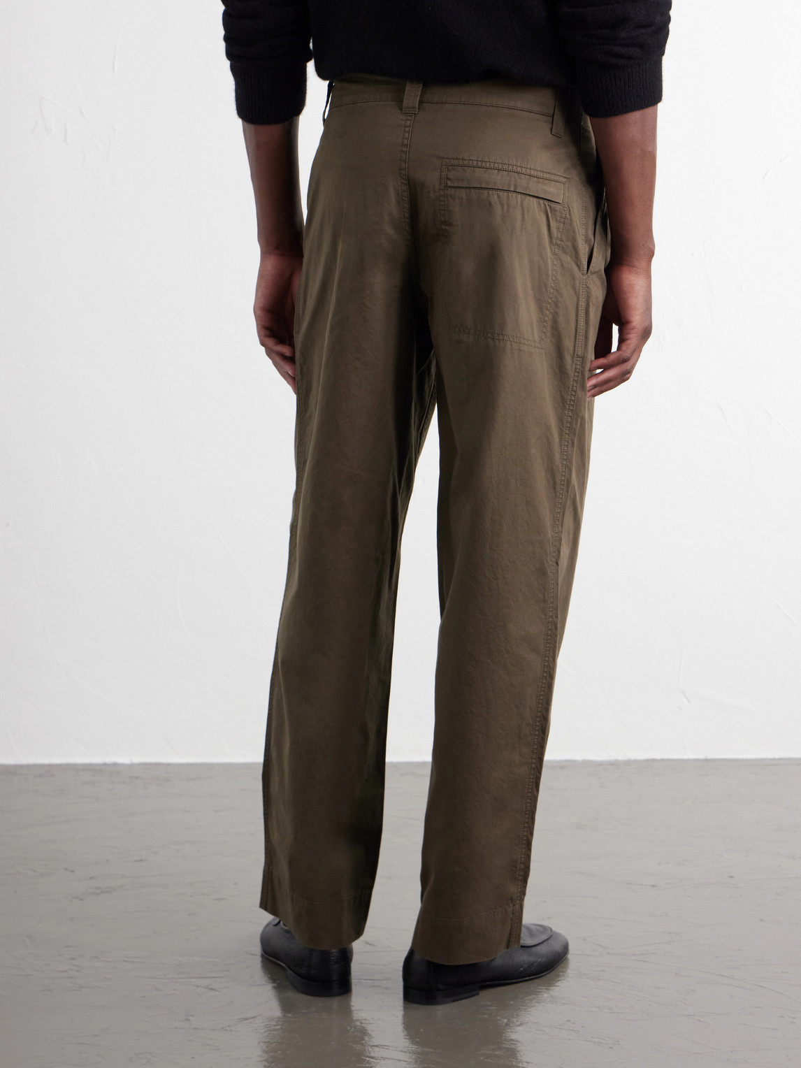 Mhl. Straight-Leg Pleated Cotton Trousers
