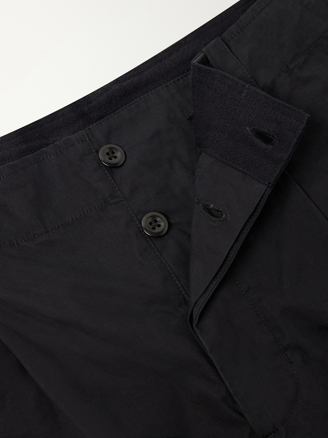 Mhl. Wide-Leg Pleated Cotton-Poplin Trousers