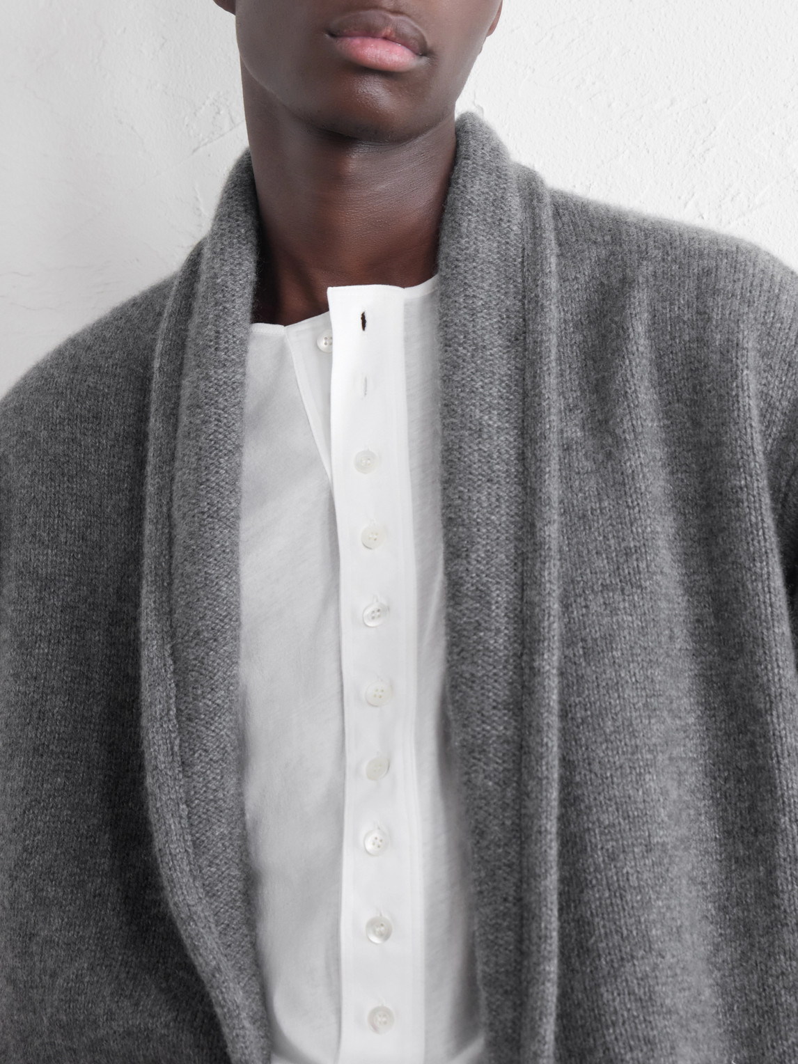 Shawl-Collar Cashmere Cardigan