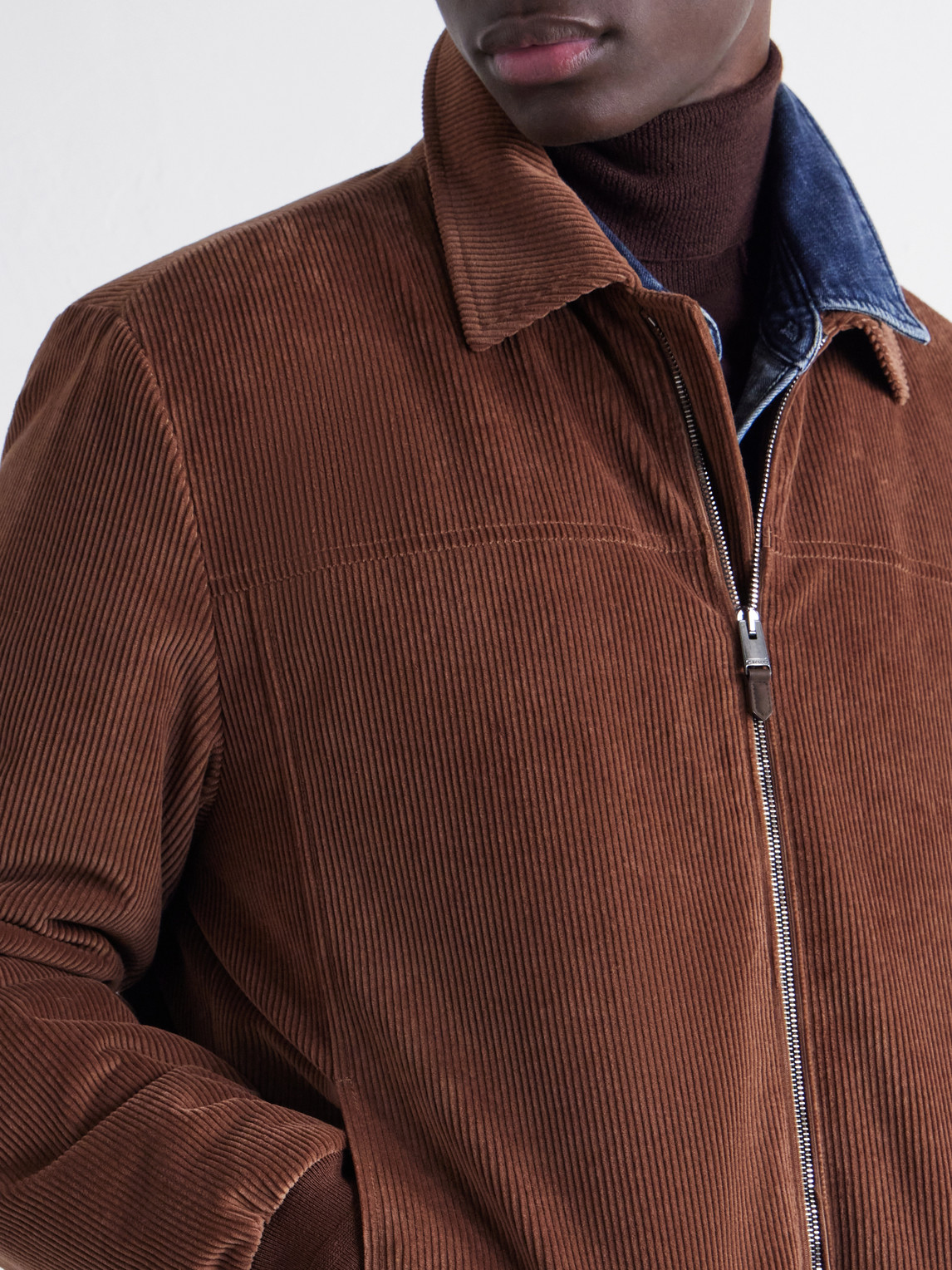 Padded Cotton-Corduroy Blouson Jacket