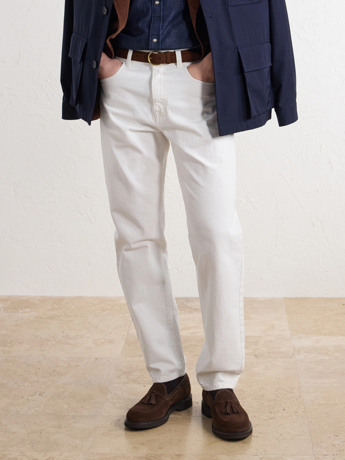 Tasseled Nubuck Loafers