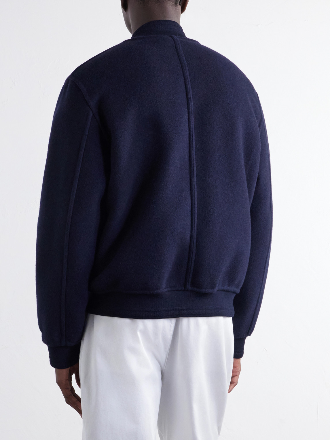 Reversible Cashmere And Silk-Blend Felt Bomber Jacket