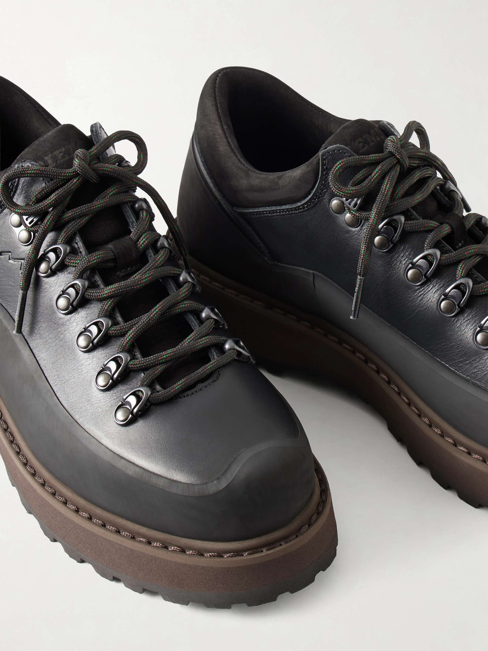 DIEMME Cornaro Due Gomma Rubber Leather Hiking Boots for Men | MR