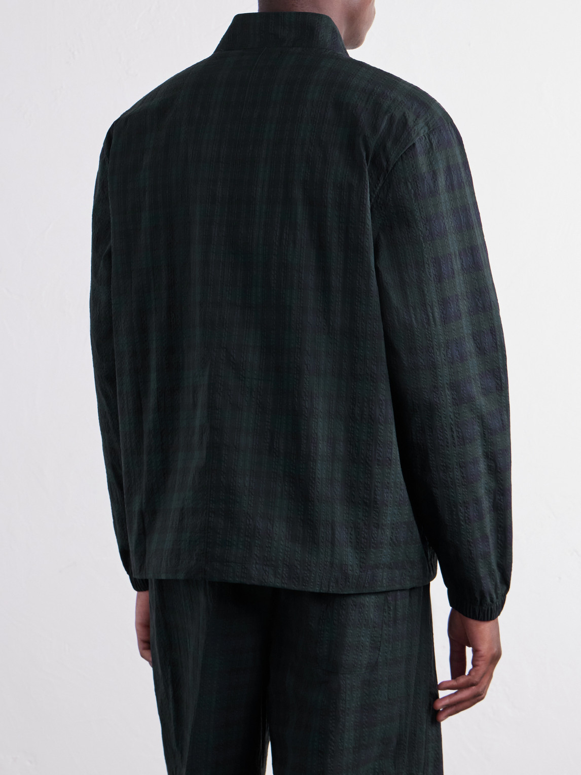 Anton Checked Seersucker Jacket