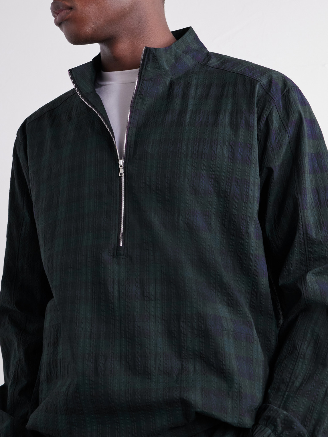 Anton Checked Seersucker Jacket