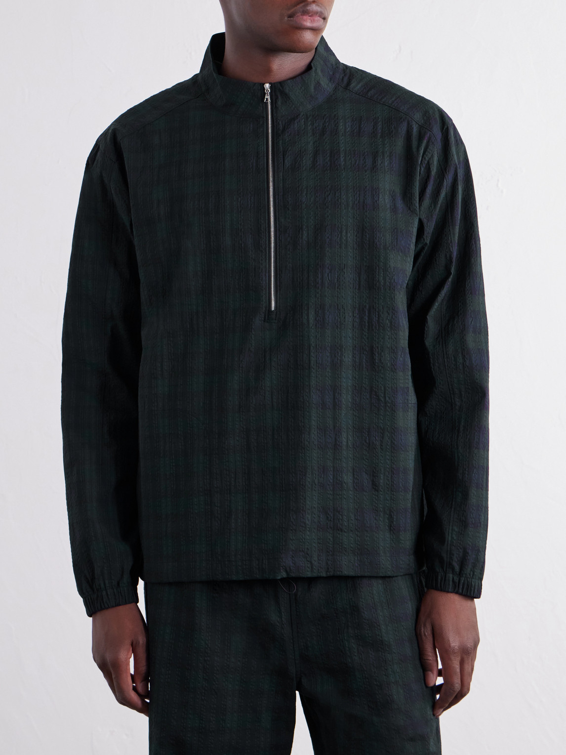 Anton Checked Seersucker Jacket