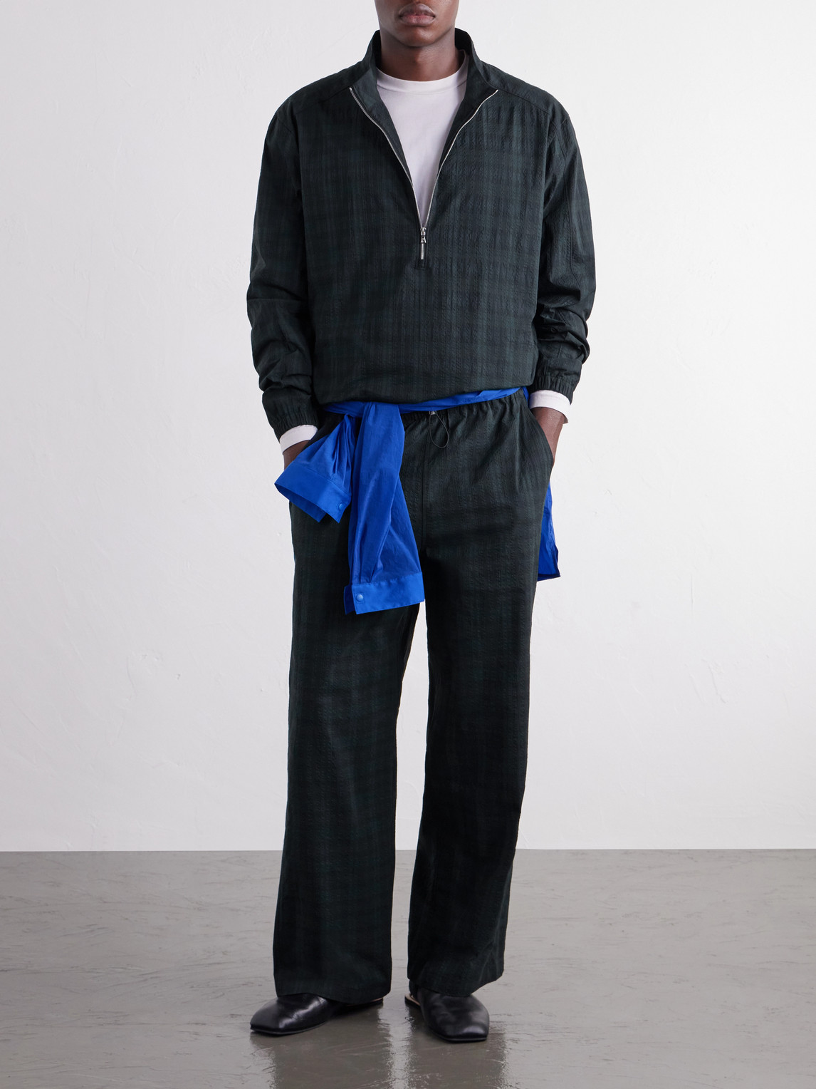 Anton Checked Seersucker Jacket