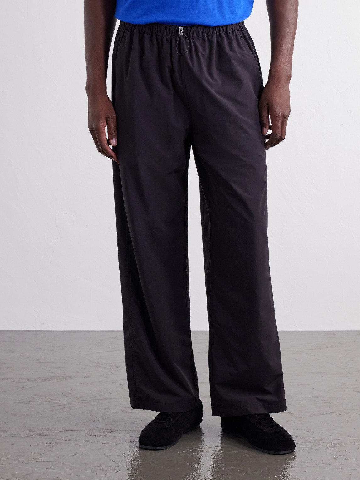 Nelson Straight-Leg Shell Drawstring Trousers