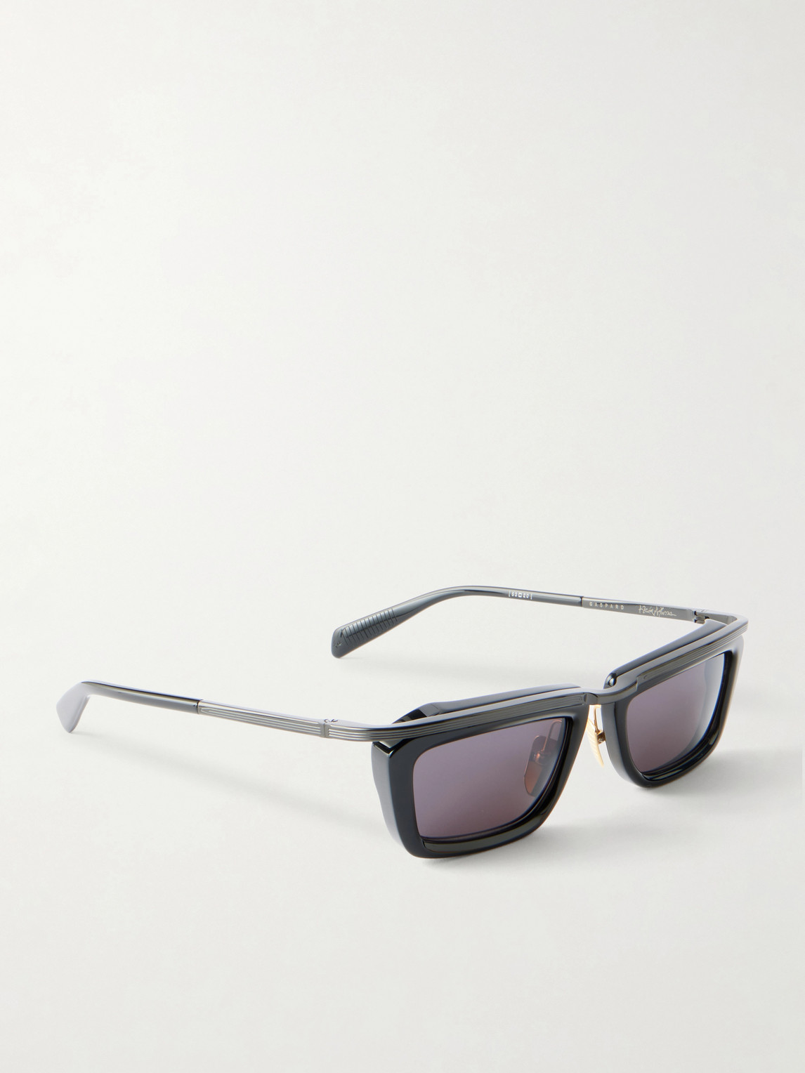Jacques Marie Mage X Haider Ackermann Gaspard Rectangular Sunglasses In Black