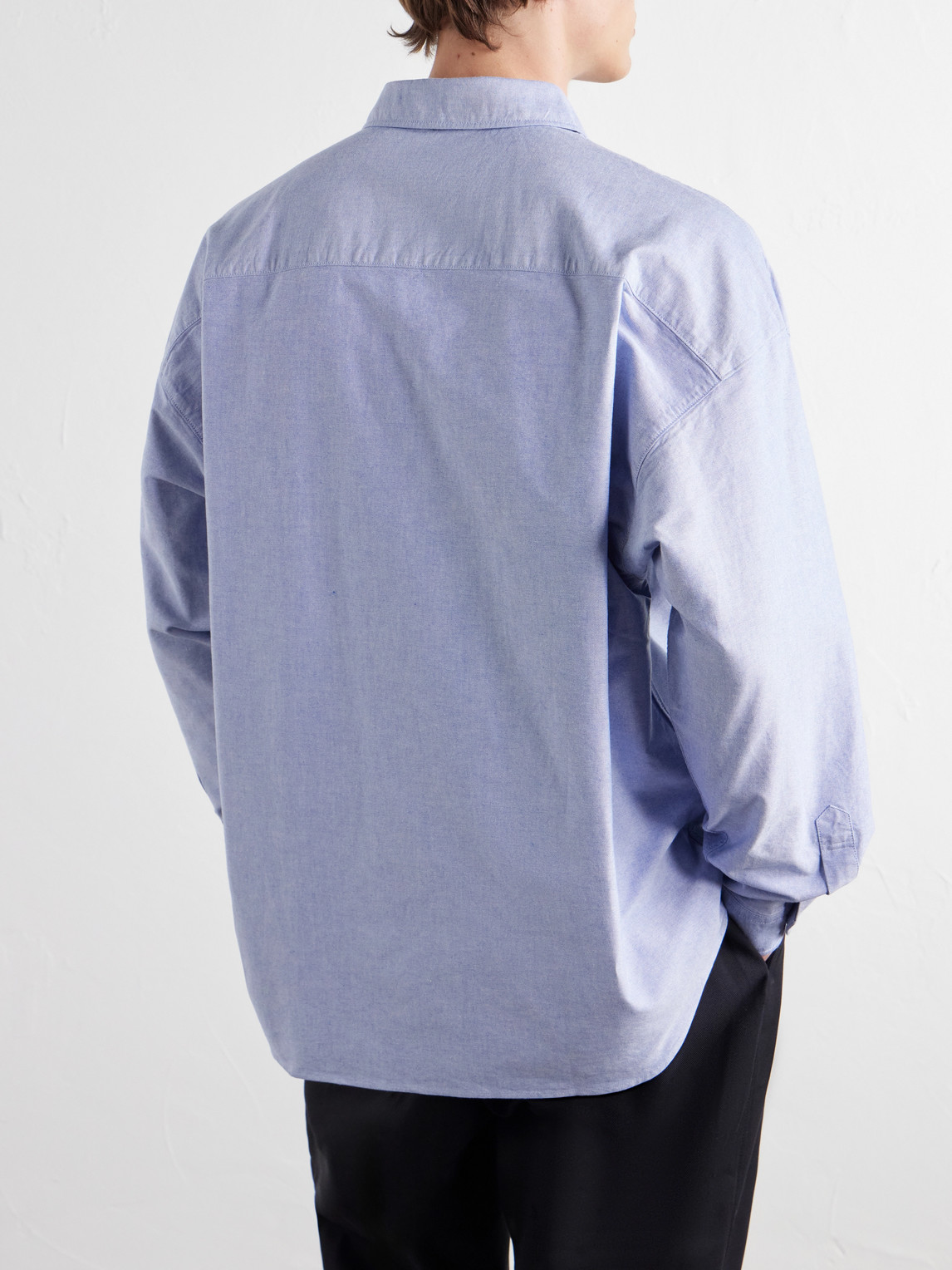 Logo-Embroidered Cotton Oxford Shirt