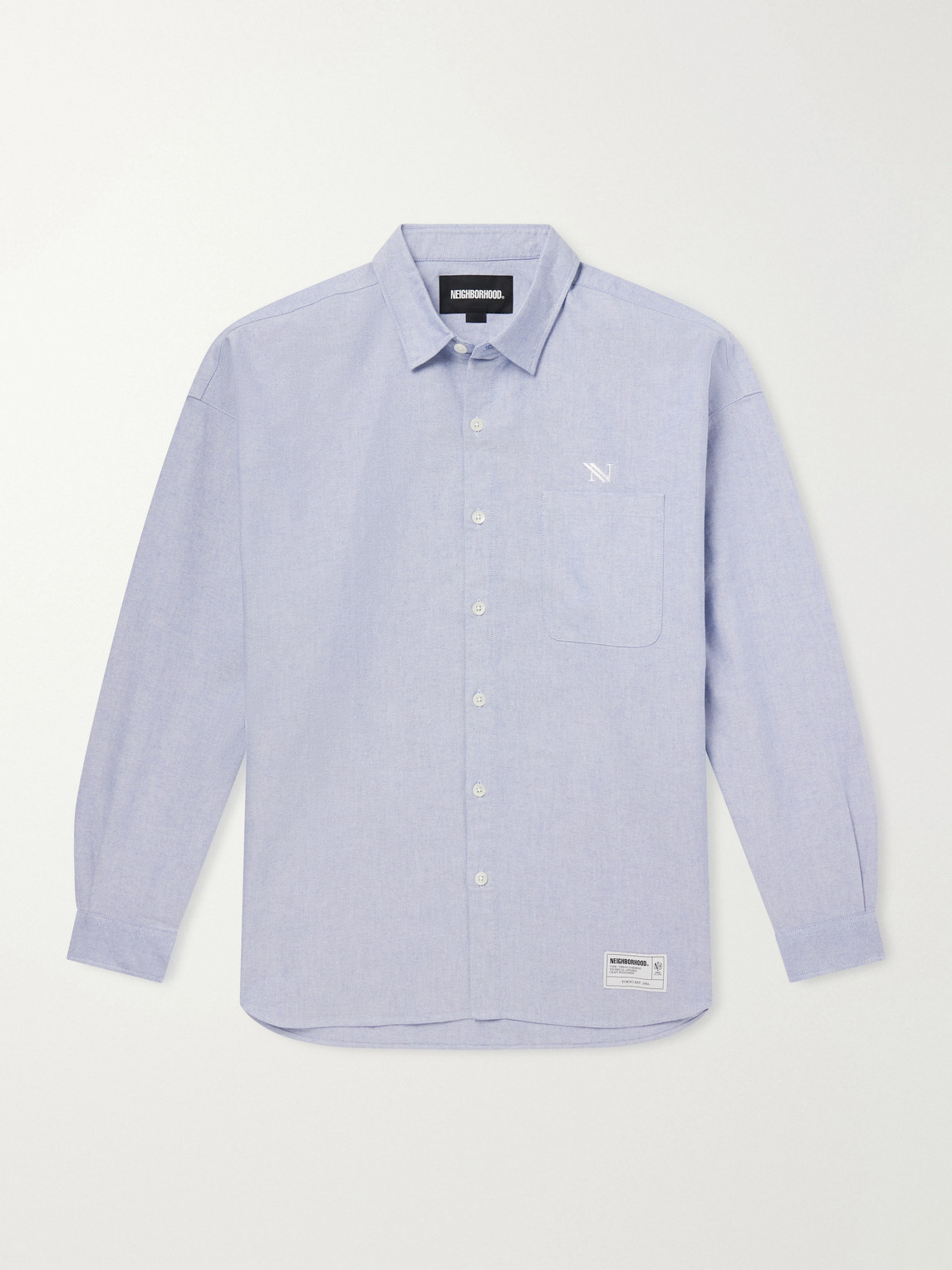 Logo-Embroidered Cotton Oxford Shirt