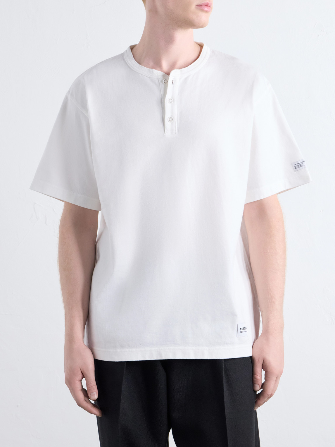 Cotton-Jersey Henley T-Shirt