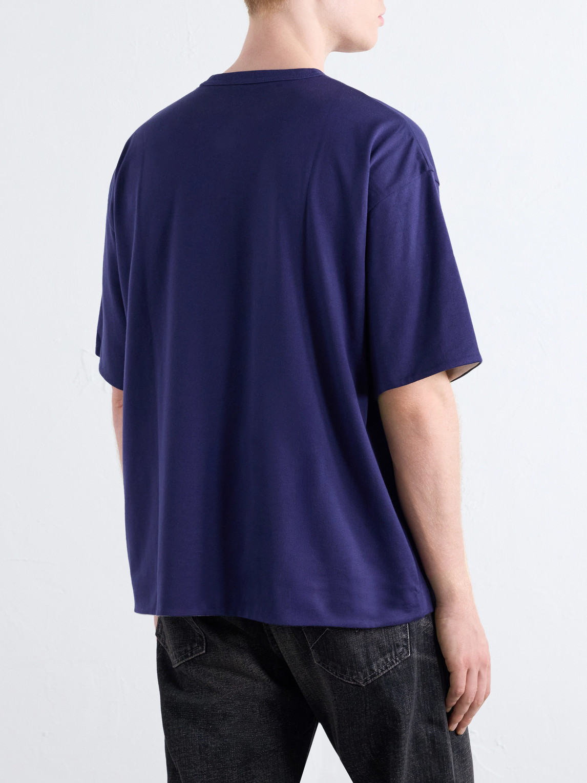 Logo-Print Reversible Cotton-Jersey T-Shirt