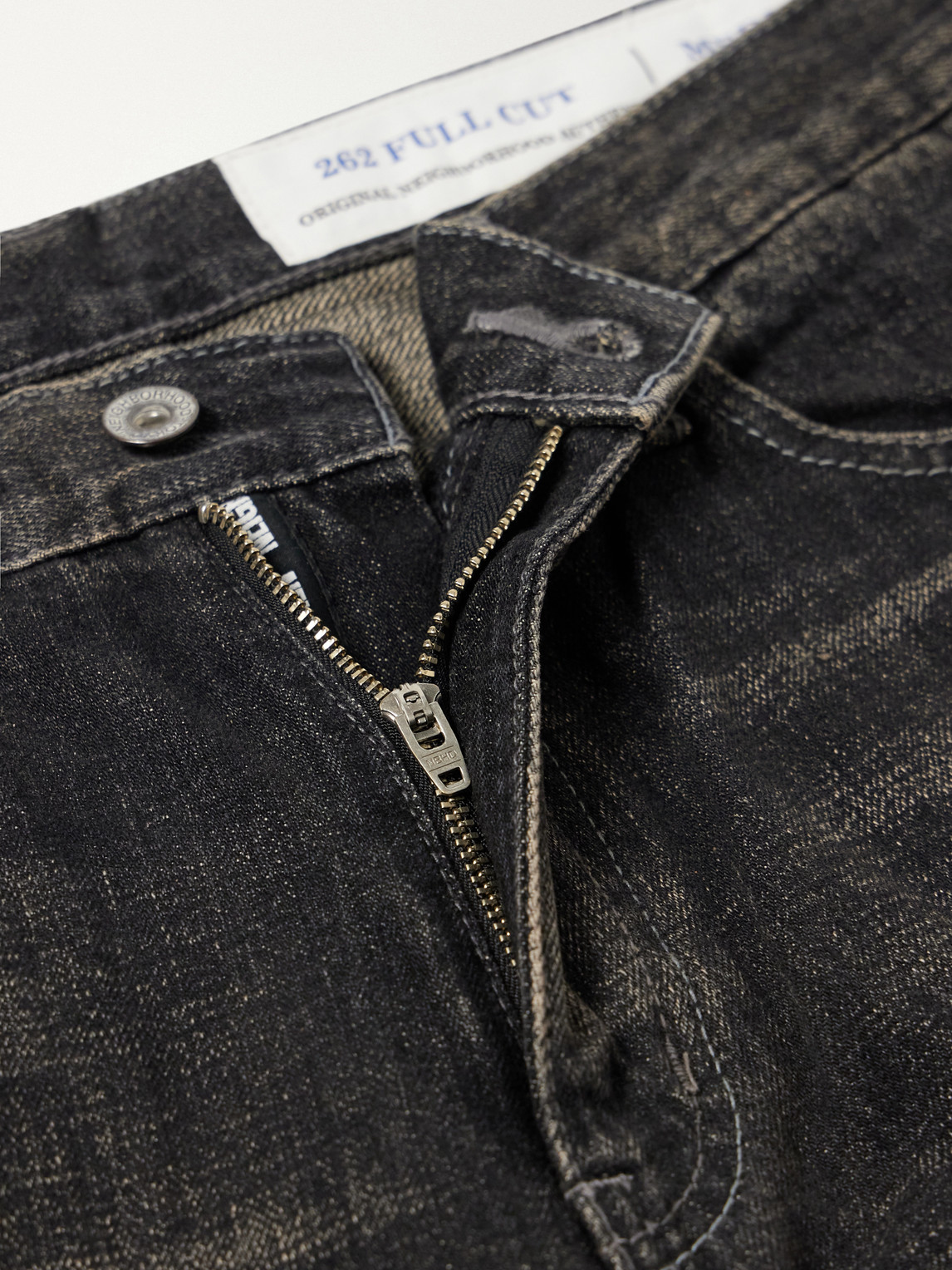 Washed Straight-Leg Jeans