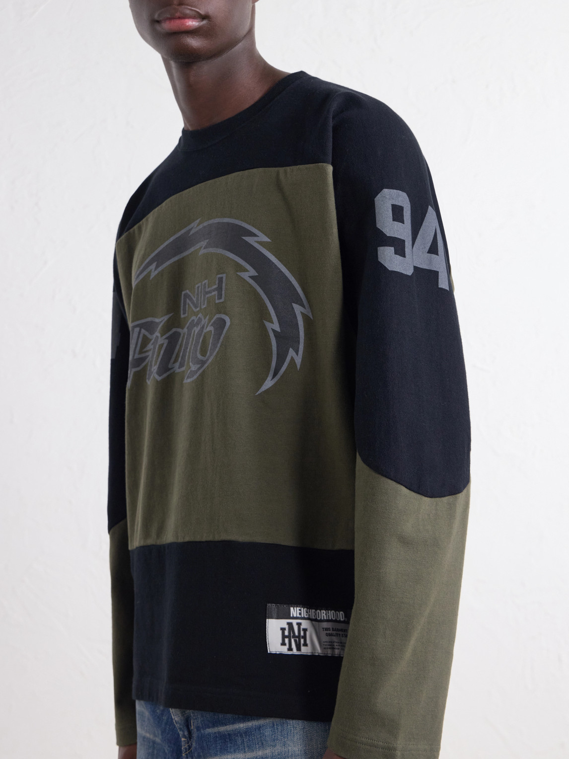 Hockey Logo-Appliqué Panelled Cotton-Jersey T-Shirt