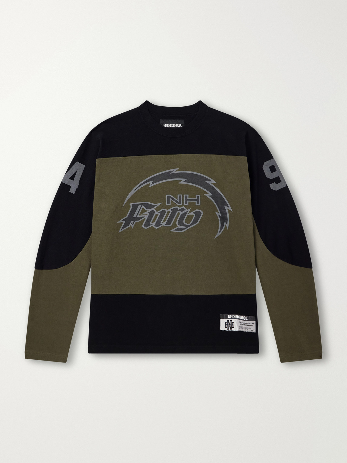 Hockey Logo-Appliqué Panelled Cotton-Jersey T-Shirt