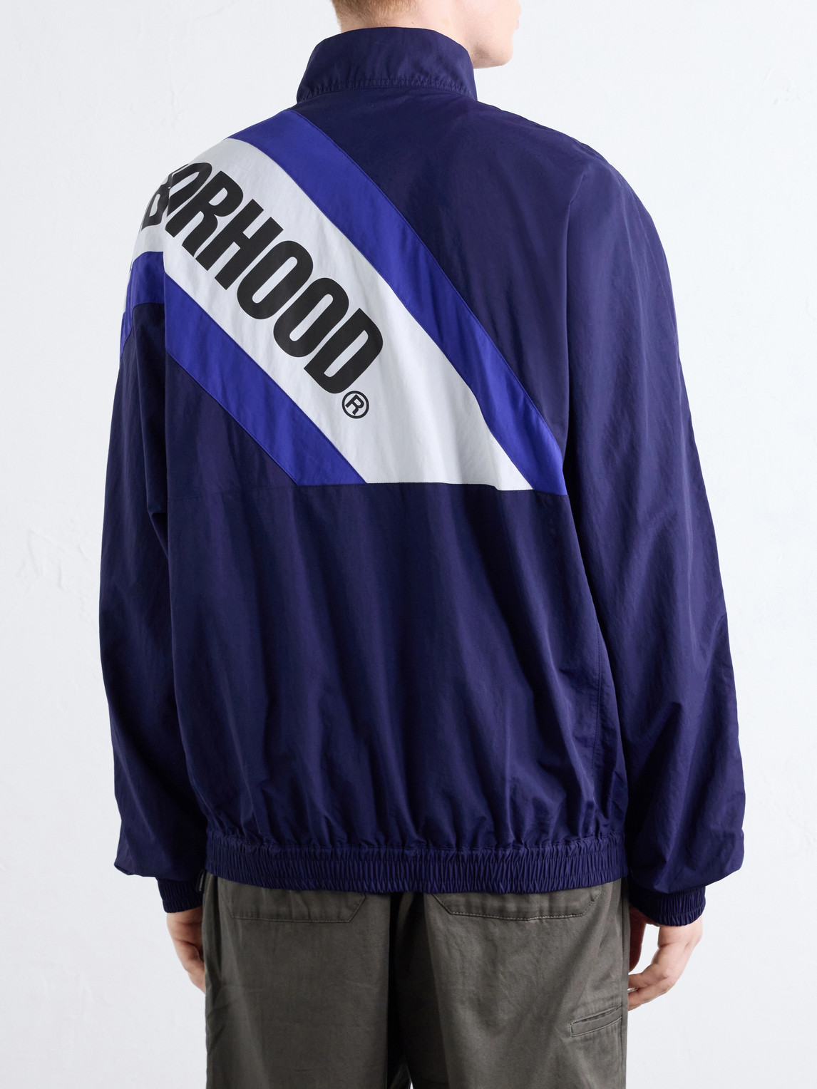 Logo-Print Colour-Block Taffeta Track Jacket