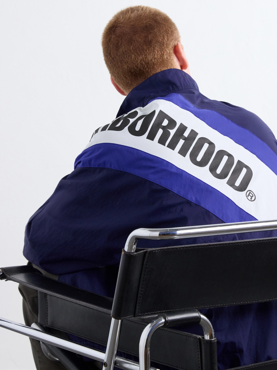 Logo-Print Colour-Block Taffeta Track Jacket