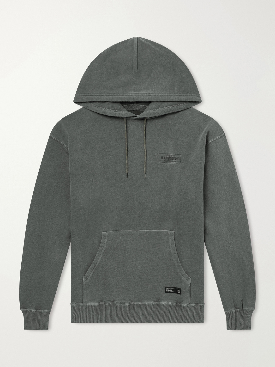 Logo-Embroidered Garment-Dyed Cotton-Jersey Hoodie