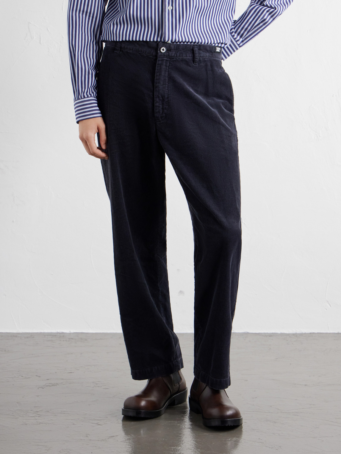 Straight-Leg Cotton-Blend Corduroy