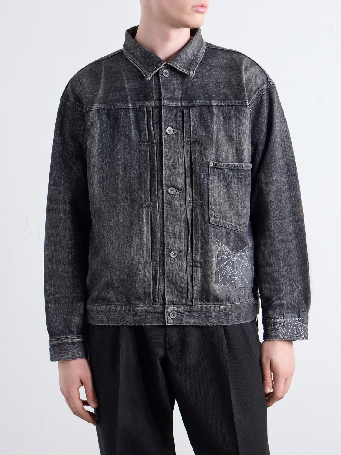 Savage Embroidered Denim Jacket