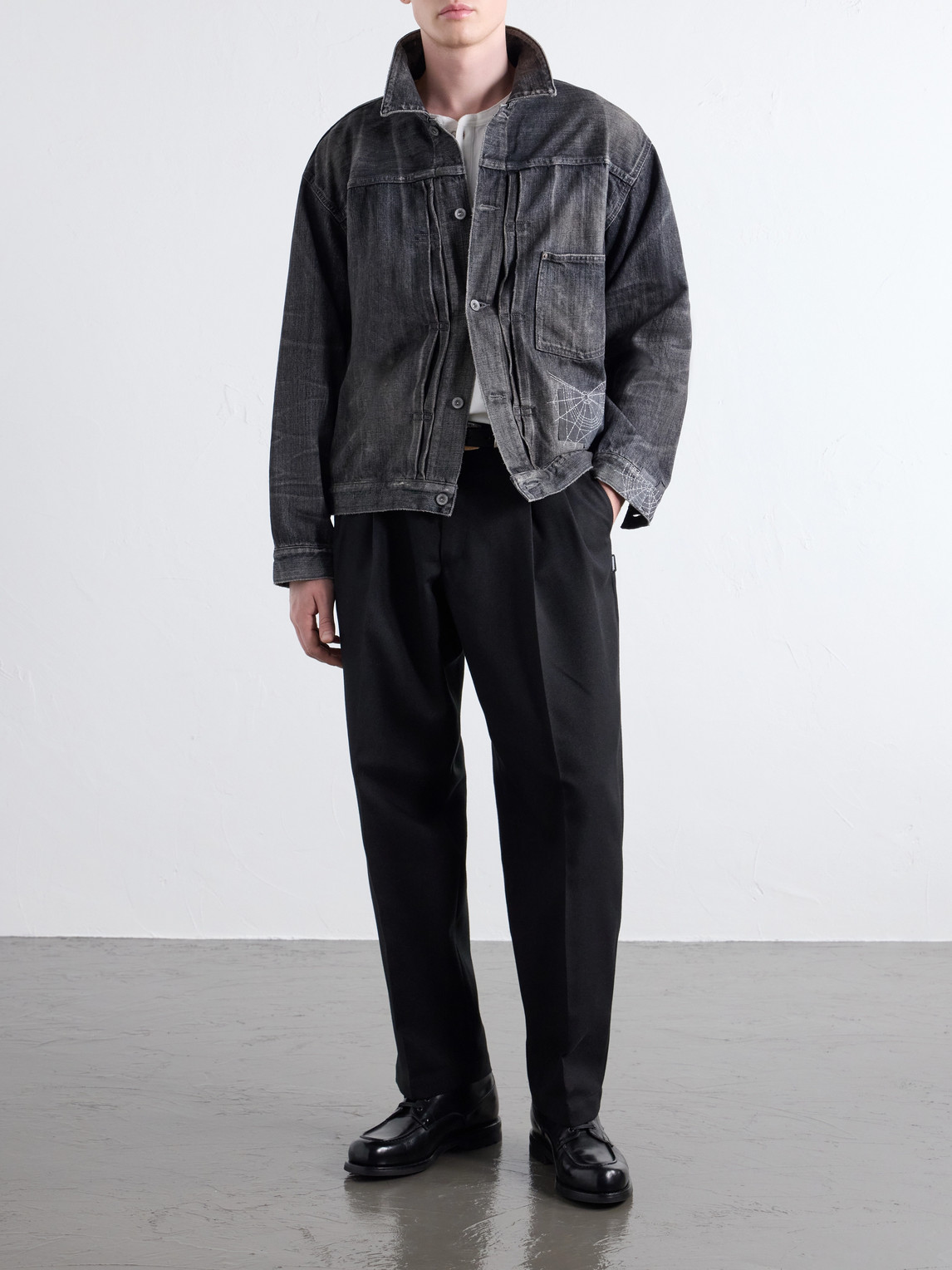 Savage Embroidered Denim Jacket