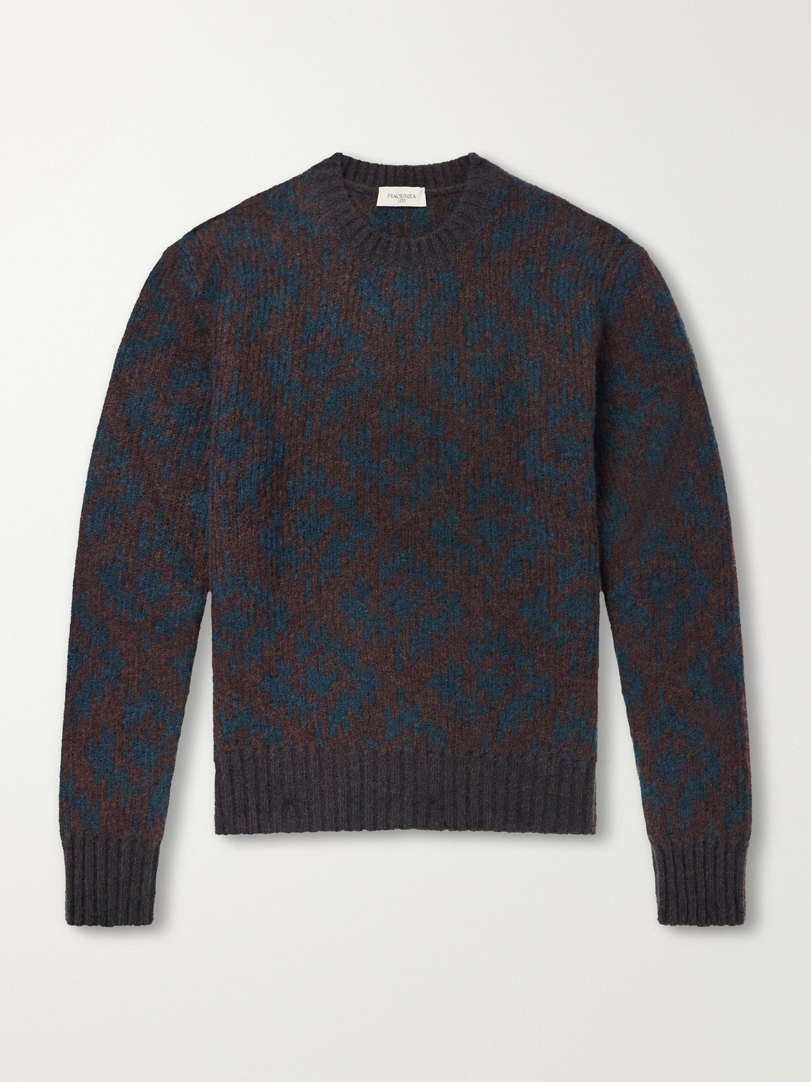 Intarsia-Knit Cashmere-Blend Sweater
