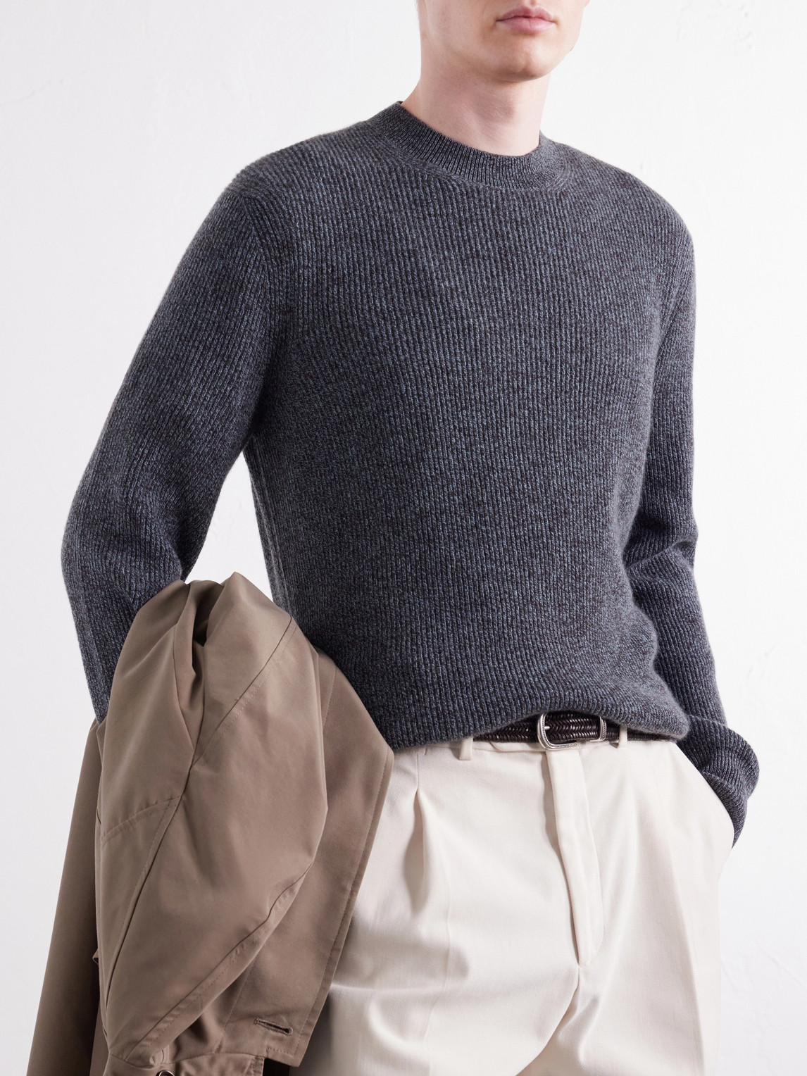Ribbed Cashmere Sweater