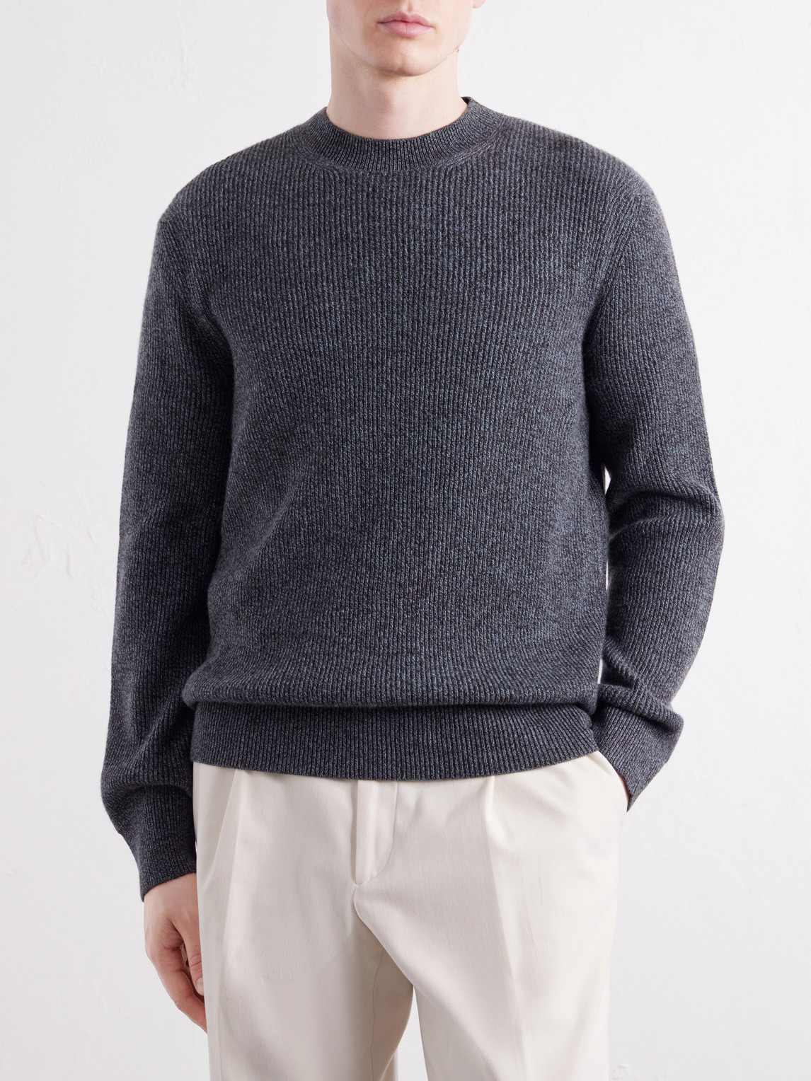Ribbed Cashmere Sweater