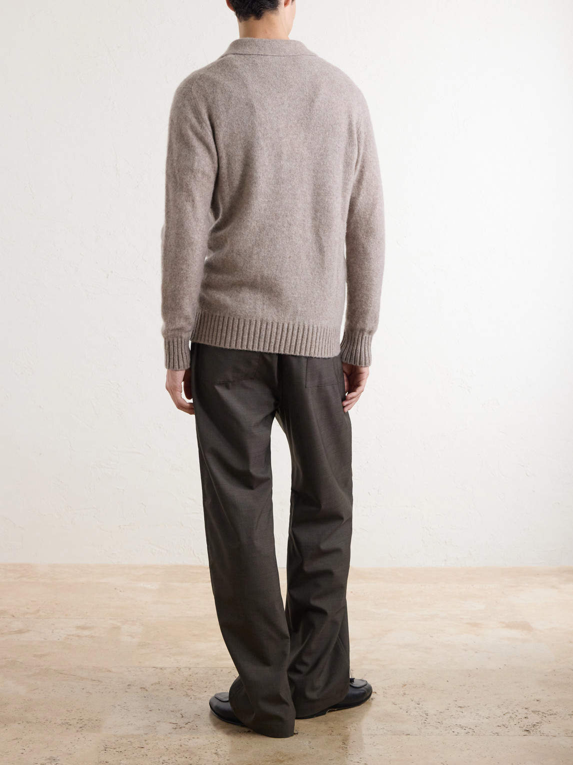 PIACENZA 1733 Cashmere and Silk-Blend Polo Sweater - Men | Thumbnail 4