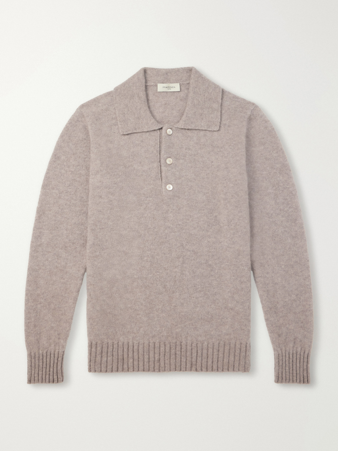 PIACENZA 1733 Cashmere and Silk-Blend Polo Sweater - Men