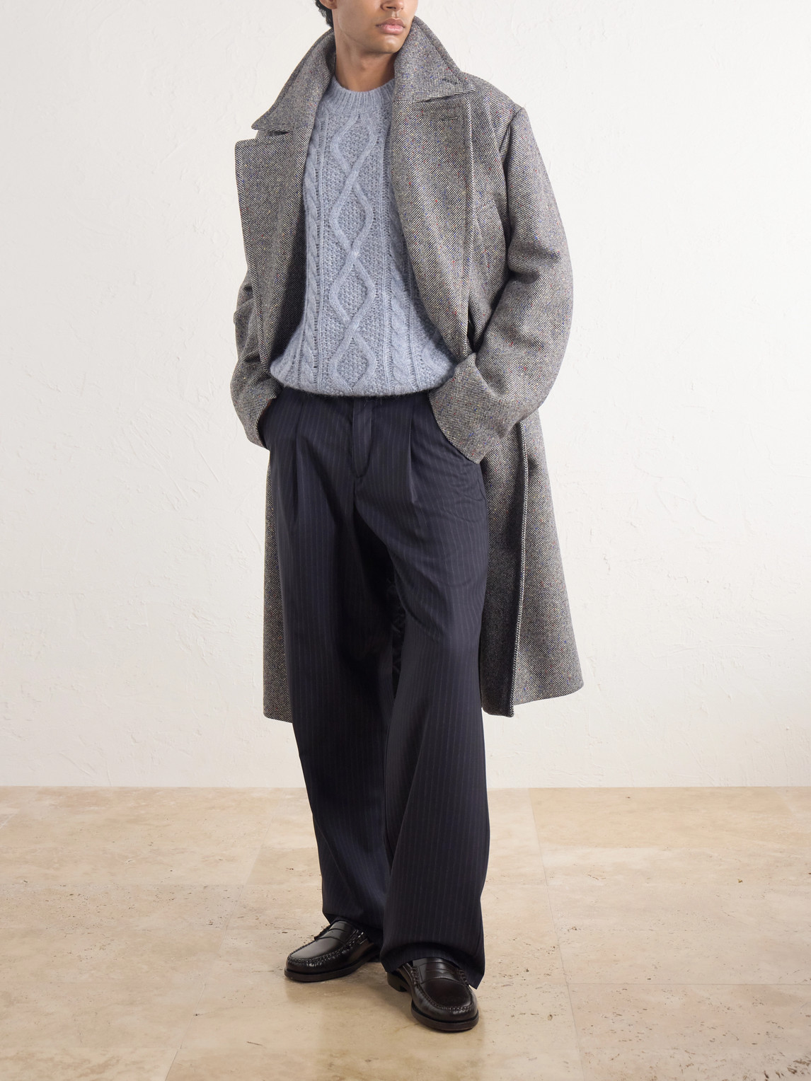 Cable-Knit Alpaca And Wool-Blend Sweater