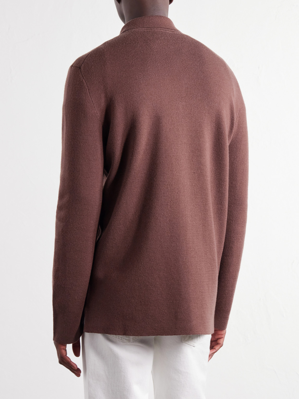 Virgin Wool Knitted Overshirt