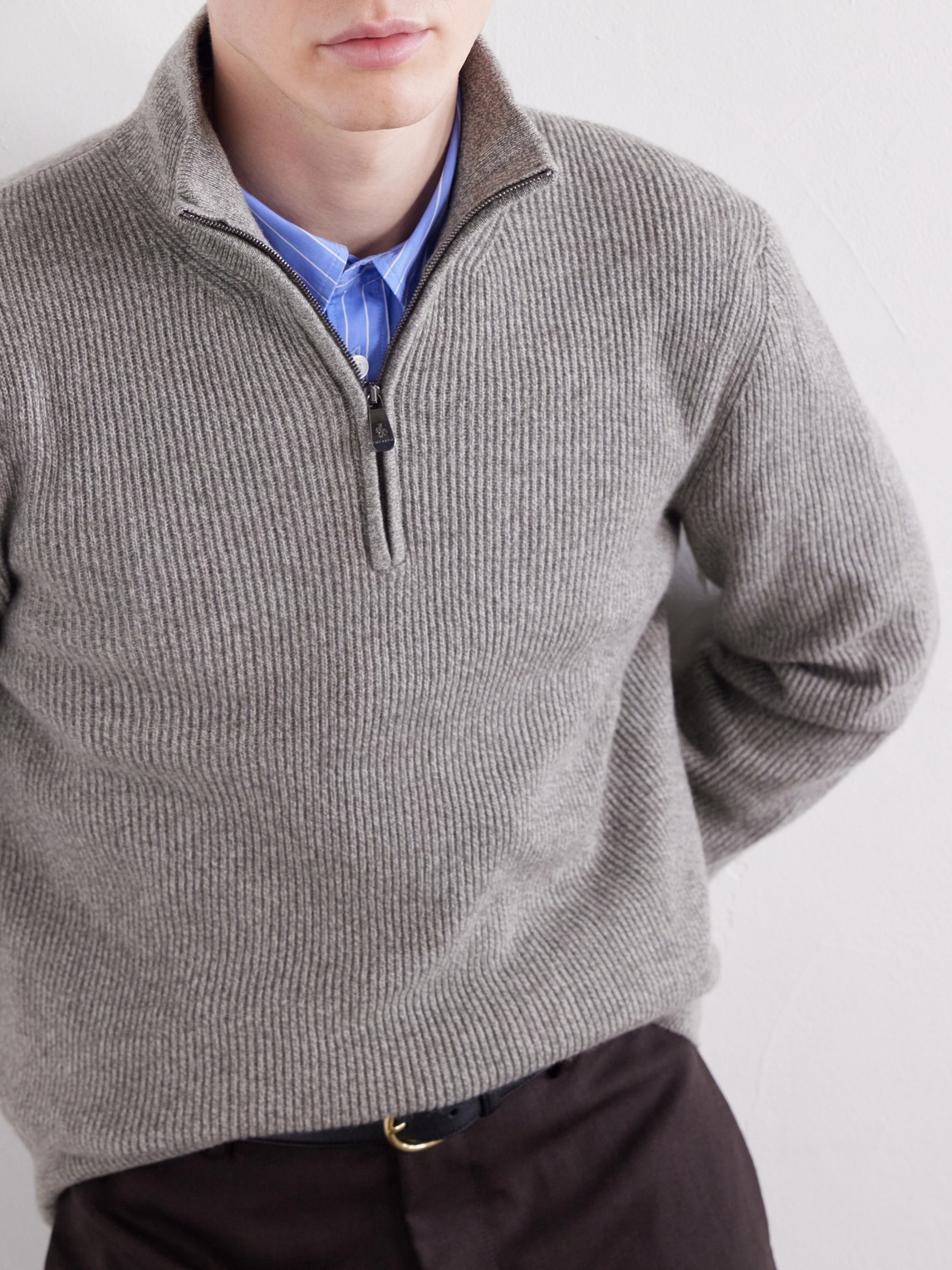 Cashmere Half-Zip Sweater