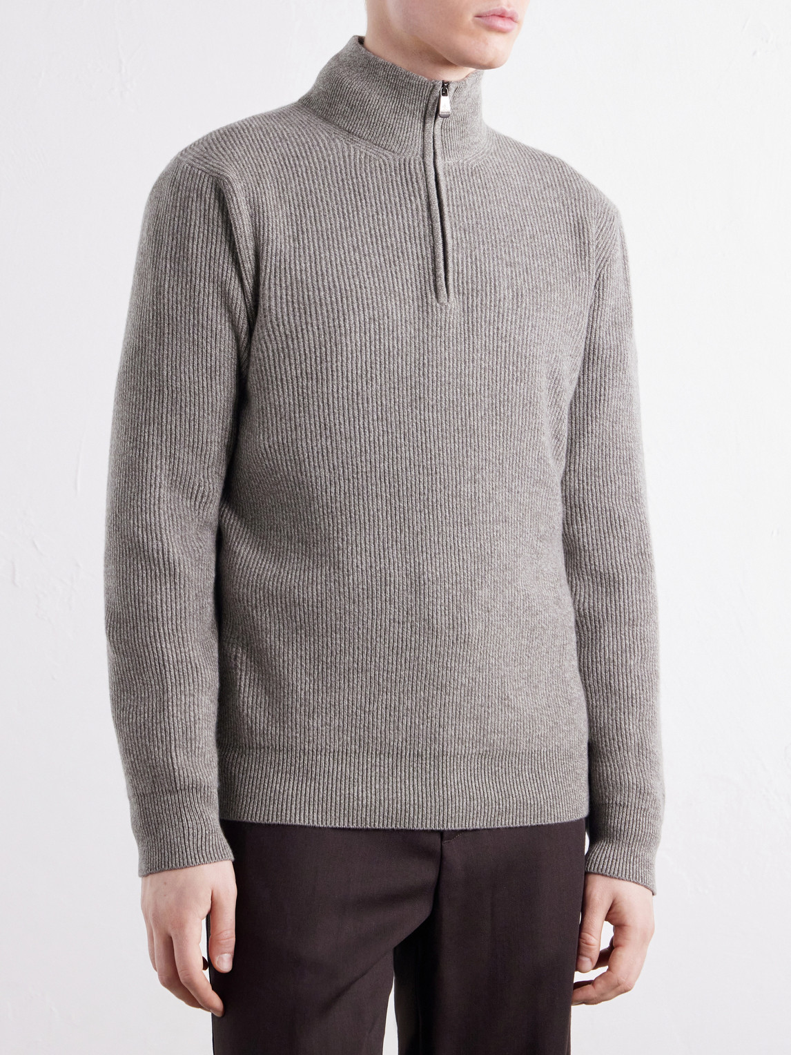 Cashmere Half-Zip Sweater