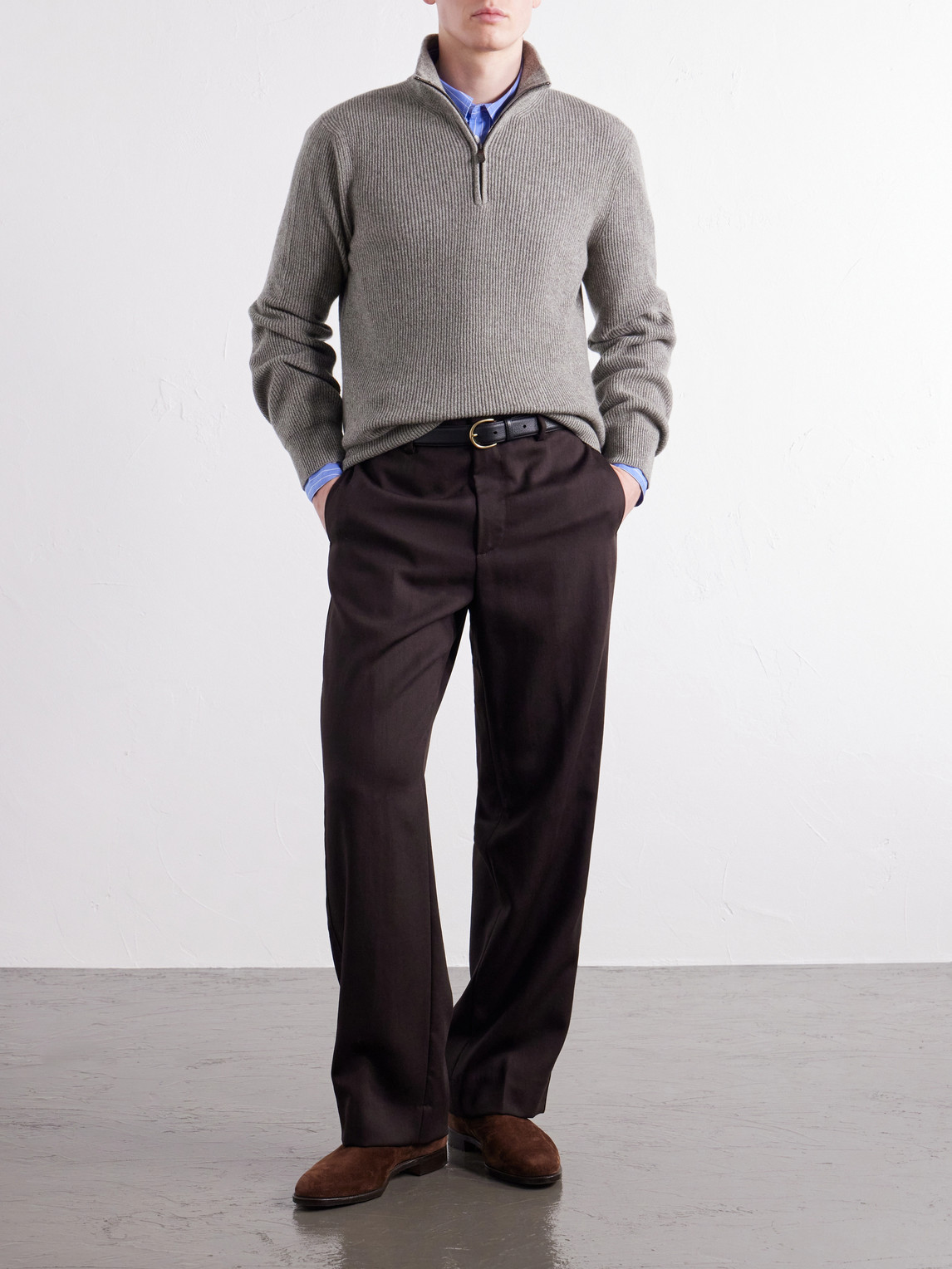 Cashmere Half-Zip Sweater