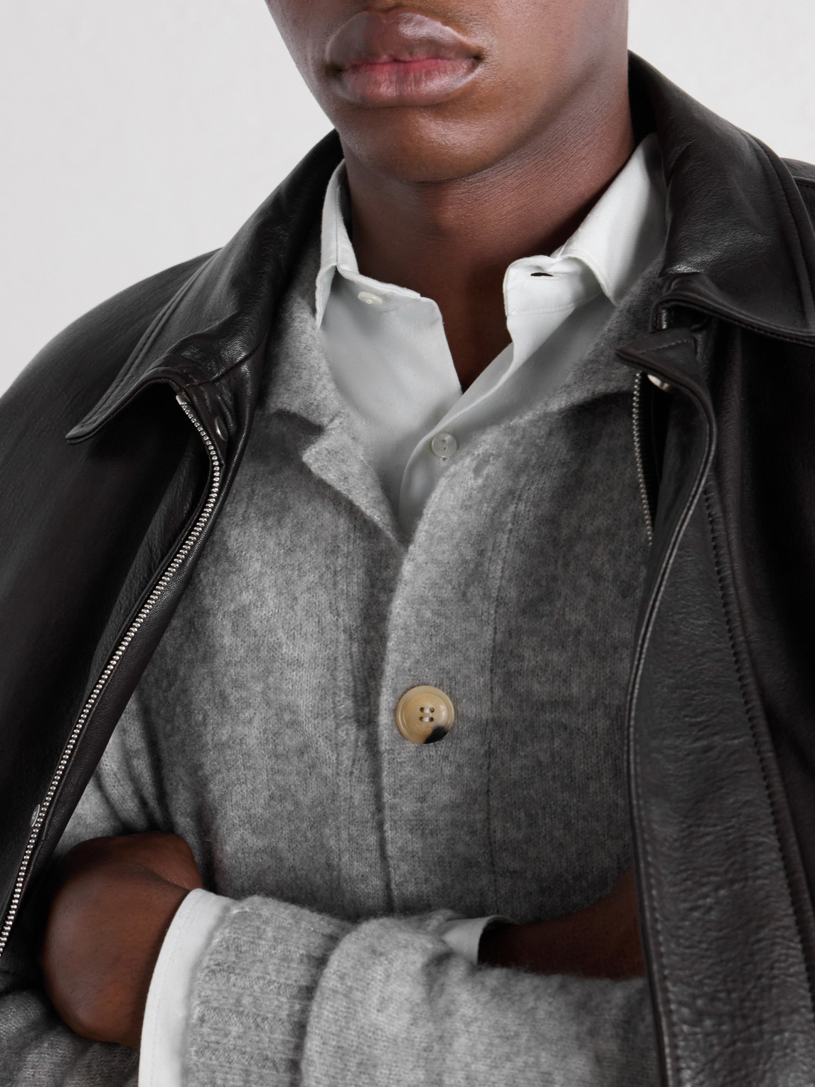 Cashmere-Blend Cardigan