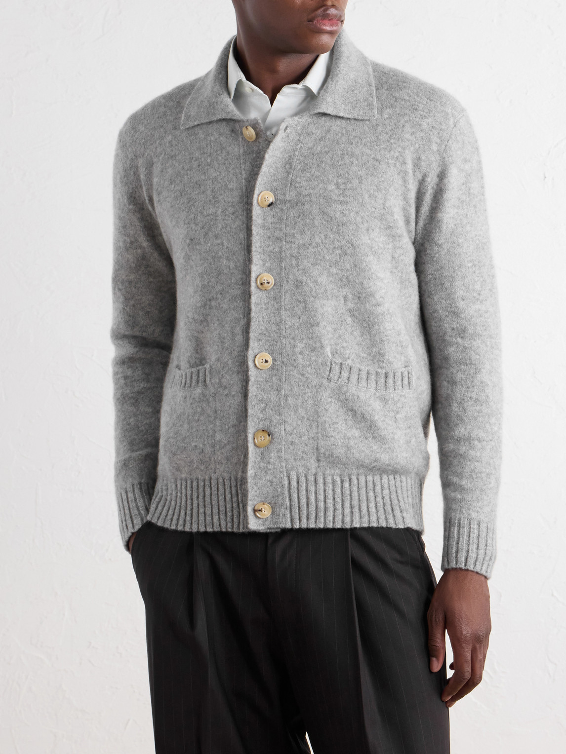 Cashmere-Blend Cardigan