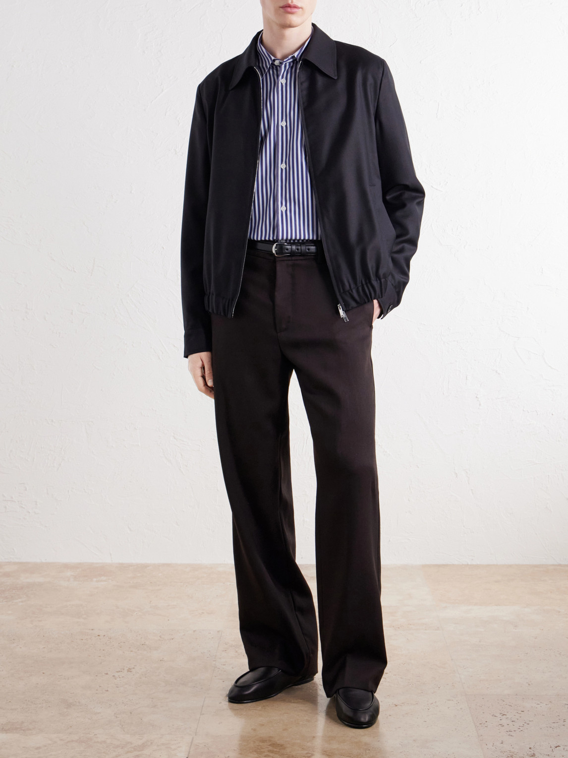 And Silk-Blend Blouson Jacket